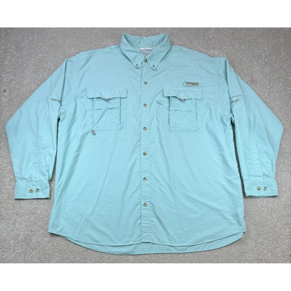 Columbia Other - Columbia PFG Omni-Shade Men's XXL Long Sleeve Green Fishing Vented Shirt Pockets